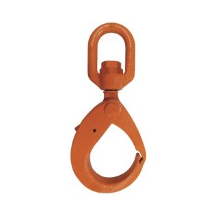 CM® Bearing Swivel Style Latchlok Hook, Grade 100, 9/32", 4,300 lb WLL - 1429752