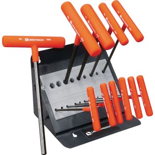 Eklind® Hex Key Set, Fractional, T-Handle, Straight End, 11pc - 15799