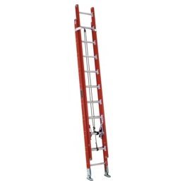 Louisville Ladder 12' Fiberglass Ext. Ladder w/ Pole Grip & Cable Hook, 300 lb., Type IA - 1329252