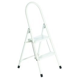 Louisville Ladder 2' Steel Stepstool, White - 1329408