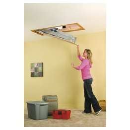 Louisville Ladder 7' 9" to 10' Fire Treated Aluminum Attic Ladder - 1329936