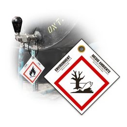 GHS Safety GHS Pictogram Tags Environment English/Spanish - 1403032