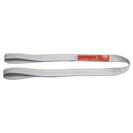 LiftAll® Tuff-Edge® Web Sling, Polyester, Silver, 2' Length - 1412526