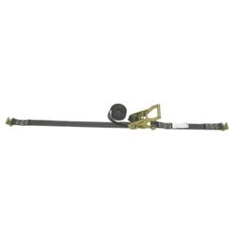 LiftAll® LoadHugger™ Web Tiedown, with Ratchet, Black, 15' Length - 1417221
