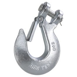  Grade 43 Clevis Slip Hook with Latch, 3/8", 5,400 lb WLL - 1424855