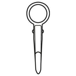 Fixed Eye Quick Snap, 5/8" Eye Size, 3-7/16" Length, Brass Finish - 1424977