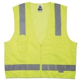 GloWEAR Class 2 Surveyor's Vest Lime Size 2X-Lrg/3X-Lrg - SF10886