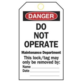  Lockout Tags - SF11159