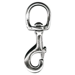  Swivel Eye Bolt Snap, 7/8" Eye Size, 3-3/16" Length, Nickel Finish - 1424985