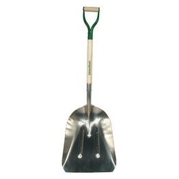 Union Tools 29" Aluminum Scoop, White Ash, Steel D-Grip Handle - 1280044