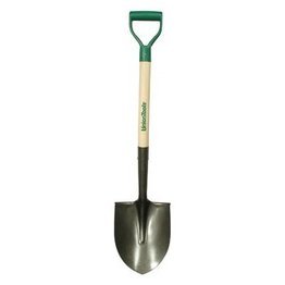 Union Tools 28" Round Point Shovel, White Ash, Poly D-Grip Handle - 1280004