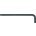 Hex Key, Metric, Ball End, 88mm Length, 2.5mm - 15878