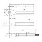 Loos & Co. Inc. Wire Rope Terminal, Marine Eye End, 7/32", Stainless Steel - 1440291