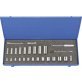 Socket Set, SAE, 3/8" Drive, 12pt, 27pc