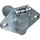 Trailer Connector 6-Way Lock Socket 2-Hole Mount