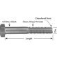  Hex Cap Screw 18-8 Stainless Steel - 91027