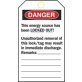  Lockout Tags - SF11153