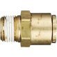 DOT Connector Male Brass 1/2 x 1/4-18
