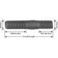  Dual End Threaded Stud 5/8 SAE x 5/8 USS 3" - 10550