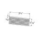 Grote® Stick-On Rectangular Reflector Yellow - 1322505