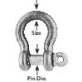 CM® Screw Pin Anchor Shackle, 1-1/8", 24,000 lb WLL - 14495