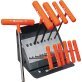 Hex Key Set, Fractional, T-Handle, Straight End, 11pc