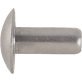 Solid Rivet Brazier Head Soft Aluminum 1/4"