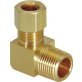 Compression Elbow Brass 90° 1/4-18 x 5/16"