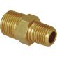 Pipe Hex Nipple Brass 3/8-18 x 1/4-18